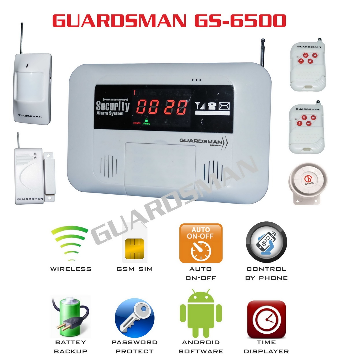 Hệ thống báo trộm không dây GUARDSMAN GS-6500