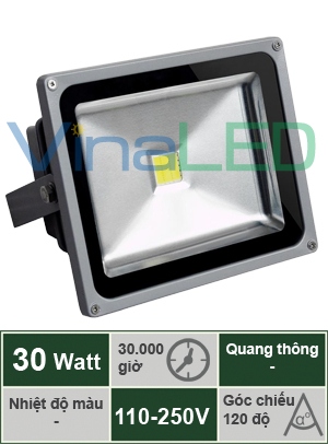 Đèn pha LED 30W VinaLED FLF-30W-R/G/B/Y
