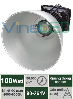 Đèn LED nhà xưởng 100W VinaLED BLA-100W–D40